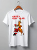 Заказать мужскую футболку в Москве. Футболка классическая Happy New Year от Leichenwagen - готовые дизайны и нанесение принтов.