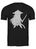 Заказать мужскую футболку в Москве. Футболка классическая Cat Samurai от oneredfoxstore@gmail.com - готовые дизайны и нанесение принтов.