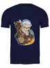Заказать мужскую футболку в Москве. Футболка классическая Ведьмак (The Witcher) от BAD OWL - готовые дизайны и нанесение принтов.