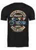 Заказать мужскую футболку в Москве. Футболка классическая Retro GARAGE от balden - готовые дизайны и нанесение принтов.