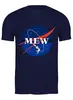 Заказать мужскую футболку в Москве. Футболка классическая Космос от T-shirt print  - готовые дизайны и нанесение принтов.