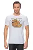 Заказать мужскую футболку в Москве. Футболка классическая Fox Here от oneredfoxstore@gmail.com - готовые дизайны и нанесение принтов.