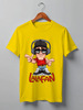 Заказать мужскую футболку в Москве. Футболка классическая LalaFan DJ T-Shirt (жёлтая, муж.) от LalaFan  - готовые дизайны и нанесение принтов.
