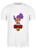 Заказать мужскую футболку в Москве. Футболка классическая BRAWL STARS SHELLY  от geekbox - готовые дизайны и нанесение принтов.