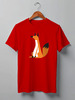 Заказать мужскую футболку в Москве. Футболка классическая Fox Here от oneredfoxstore@gmail.com - готовые дизайны и нанесение принтов.