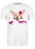 Заказать мужскую футболку в Москве. Футболка классическая Собака от Violet - готовые дизайны и нанесение принтов.