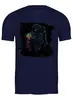 Заказать мужскую футболку в Москве. Футболка классическая Космонавт с космической медузой от Fix Print - готовые дизайны и нанесение принтов.