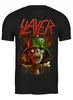 Заказать мужскую футболку в Москве. Футболка классическая Slayer Band от Leichenwagen - готовые дизайны и нанесение принтов.