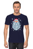 Заказать мужскую футболку в Москве. Футболка классическая Снежный Санта от skynatural - готовые дизайны и нанесение принтов.
