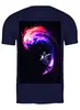 Заказать мужскую футболку в Москве. Футболка классическая Космонавт  от THE_NISE  - готовые дизайны и нанесение принтов.