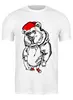 Заказать мужскую футболку в Москве. Футболка классическая Спортивный медведь от T-shirt print  - готовые дизайны и нанесение принтов.