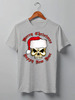 Заказать мужскую футболку в Москве. Футболка классическая Santa Skull от Leichenwagen - готовые дизайны и нанесение принтов.