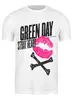 Заказать мужскую футболку в Москве. Футболка классическая Green Day от geekbox - готовые дизайны и нанесение принтов.