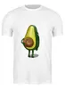 Заказать мужскую футболку в Москве. Футболка классическая Avocado 🥑  от @kristy_art_k  - готовые дизайны и нанесение принтов.