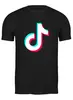 Заказать мужскую футболку в Москве. Футболка классическая TikTok  от DESIGNER   - готовые дизайны и нанесение принтов.