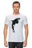 Заказать мужскую футболку в Москве. Футболка классическая Дельфин от oldman - готовые дизайны и нанесение принтов.