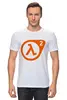 Заказать мужскую футболку в Москве. Футболка классическая half-life 2 от VashAdmin - готовые дизайны и нанесение принтов.