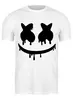 Заказать мужскую футболку в Москве. Футболка классическая Marshmello от weeert - готовые дизайны и нанесение принтов.