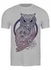 Заказать мужскую футболку в Москве. Футболка классическая CELTIC OWL от RAIDHO  - готовые дизайны и нанесение принтов.