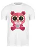 Заказать мужскую футболку в Москве. Футболка классическая Розовый Мишка (Bear) от trugift - готовые дизайны и нанесение принтов.