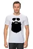 Заказать мужскую футболку в Москве. Футболка классическая Beard от Kostya  - готовые дизайны и нанесение принтов.