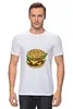 Заказать мужскую футболку в Москве. Футболка классическая Гамбургер от YellowCloverShop - готовые дизайны и нанесение принтов.