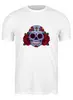 Заказать мужскую футболку в Москве. Футболка классическая Мексиканский череп от Антон Величко - готовые дизайны и нанесение принтов.