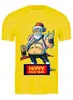 Заказать мужскую футболку в Москве. Футболка классическая Санта брутал от Print design  - готовые дизайны и нанесение принтов.