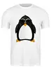 Заказать мужскую футболку в Москве. Футболка классическая Пингвин от fanart - готовые дизайны и нанесение принтов.