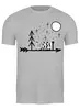 Заказать мужскую футболку в Москве. Футболка классическая Forest от oneredfoxstore@gmail.com - готовые дизайны и нанесение принтов.