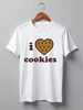 Заказать мужскую футболку в Москве. Футболка классическая i love cookies от cherdantcev - готовые дизайны и нанесение принтов.