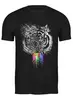 Заказать мужскую футболку в Москве. Футболка классическая Радужный тигр от ISliM - готовые дизайны и нанесение принтов.