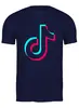 Заказать мужскую футболку в Москве. Футболка классическая TikTok  от DESIGNER   - готовые дизайны и нанесение принтов.