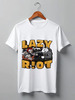 Заказать мужскую футболку в Москве. Футболка классическая Lazy riot от Серега Шнайдер - готовые дизайны и нанесение принтов.