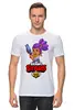 Заказать мужскую футболку в Москве. Футболка классическая BRAWL STARS SHELLY  от geekbox - готовые дизайны и нанесение принтов.