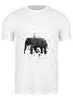 Заказать мужскую футболку в Москве. Футболка классическая Elephant от YellowCloverShop - готовые дизайны и нанесение принтов.