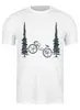 Заказать мужскую футболку в Москве. Футболка классическая Mountain Bike от oneredfoxstore@gmail.com - готовые дизайны и нанесение принтов.
