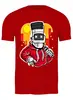 Заказать мужскую футболку в Москве. Футболка классическая Робот  от ПРИНТЫ ПЕЧАТЬ  - готовые дизайны и нанесение принтов.