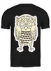 Заказать мужскую футболку в Москве. Футболка классическая Owl Here от oneredfoxstore@gmail.com - готовые дизайны и нанесение принтов.