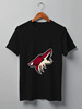 Заказать мужскую футболку в Москве. Футболка классическая Arizona Coyotes от dobryidesign - готовые дизайны и нанесение принтов.