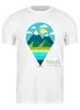 Заказать мужскую футболку в Москве. Футболка классическая Mountains от oneredfoxstore@gmail.com - готовые дизайны и нанесение принтов.
