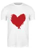 Заказать мужскую футболку в Москве. Футболка классическая сердце от THE_NISE  - готовые дизайны и нанесение принтов.