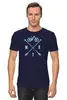 Заказать мужскую футболку в Москве. Футболка классическая Mountain Bike от oneredfoxstore@gmail.com - готовые дизайны и нанесение принтов.