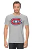 Заказать мужскую футболку в Москве. Футболка классическая Montreal Canadiens от Pomidor - готовые дизайны и нанесение принтов.