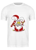 Заказать мужскую футболку в Москве. Футболка классическая Кайт Дед Мороз от Natalia Golyshkina - готовые дизайны и нанесение принтов.