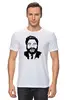Заказать мужскую футболку в Москве. Футболка классическая Zach Galifianakis от торгаш - готовые дизайны и нанесение принтов.