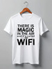 Заказать мужскую футболку в Москве. Футболка классическая WIFI magic (1) от Ксения Золотухина - готовые дизайны и нанесение принтов.