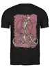 Заказать мужскую футболку в Москве. Футболка классическая Bike Punk Cat от oneredfoxstore@gmail.com - готовые дизайны и нанесение принтов.