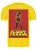 Заказать мужскую футболку в Москве. Футболка классическая Planet Terror yellow от KinoArt - готовые дизайны и нанесение принтов.