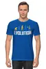 Заказать мужскую футболку в Москве. Футболка классическая Эволюция от printik - готовые дизайны и нанесение принтов.